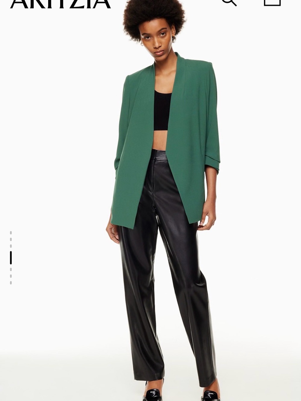 Babaton Draped Open Front Blazer - Picture 5 of 6